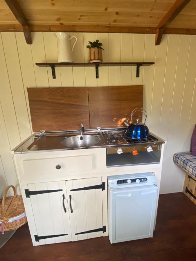 The Shepherd'S Hut - Wild Escapes Wrenbury Off Grid Glamping - Ages 12 And Over Baddiley Exteriör bild